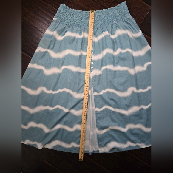 Emery Rose Womens A Line Elastic Waist Long Skirt - Picture 3 of 7